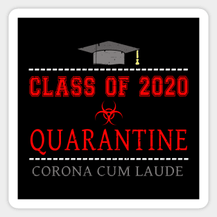 Class of 2020 Quarantine Graduation with Honors Novelty Sticker